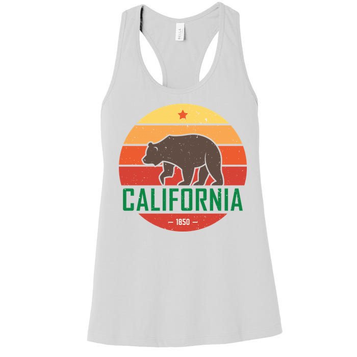 California Retro Circle Women's Racerback Tank