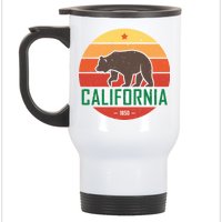 California Retro Circle Stainless Steel Travel Mug