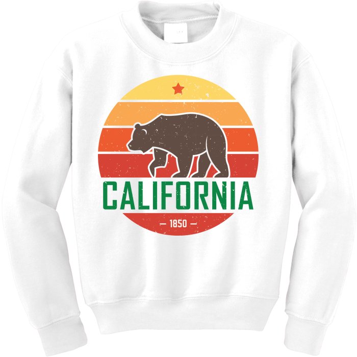 California Retro Circle Kids Sweatshirt