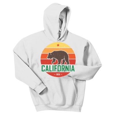 California Retro Circle Kids Hoodie