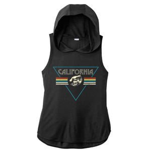 California Retro Vibe Ladies PosiCharge Tri-Blend Wicking Draft Hoodie Tank