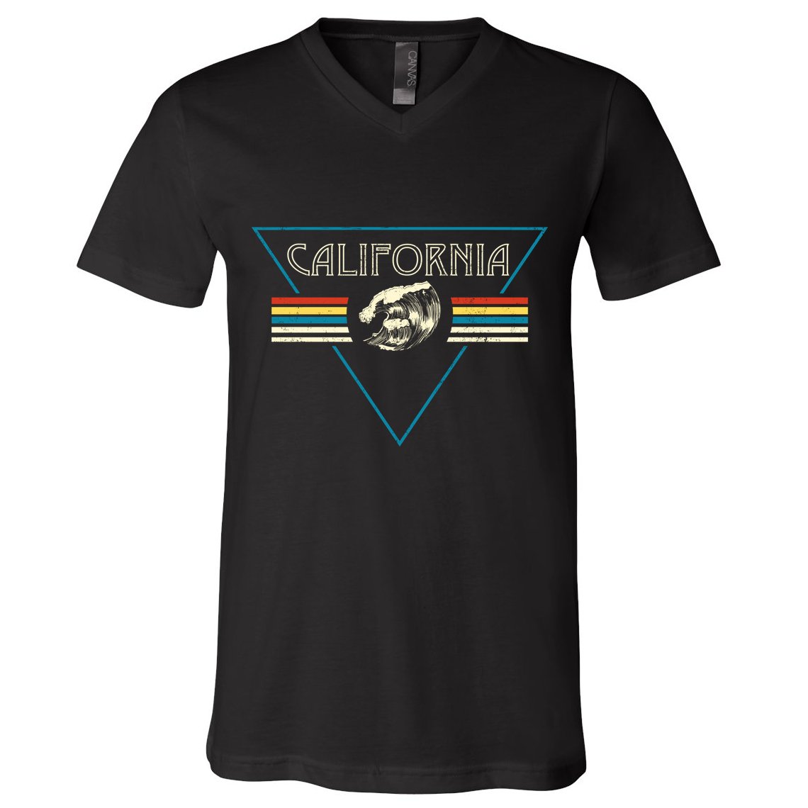 California Retro Vibe V-Neck T-Shirt