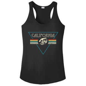 California Retro Vibe Ladies PosiCharge Competitor Racerback Tank