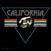 California Retro Vibe Women's V-Neck T-Shirt