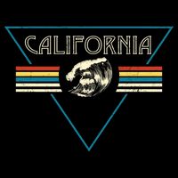 California Retro Vibe Wool Snapback Cap