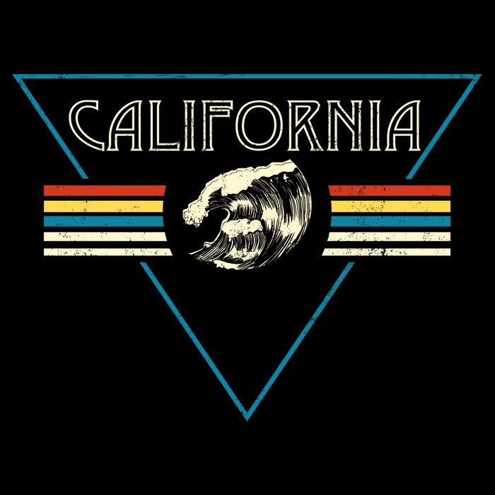 California Retro Vibe Wool Snapback Cap