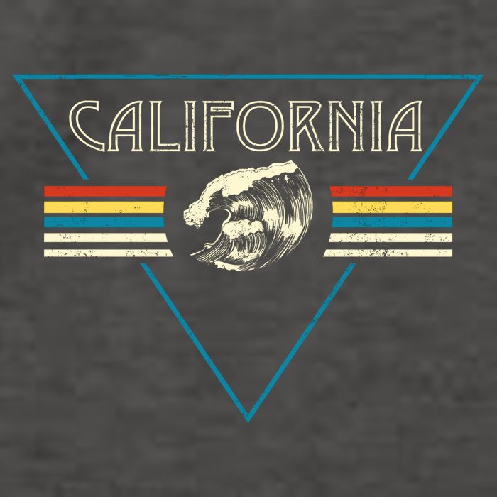 California Retro Vibe Vector Backpack
