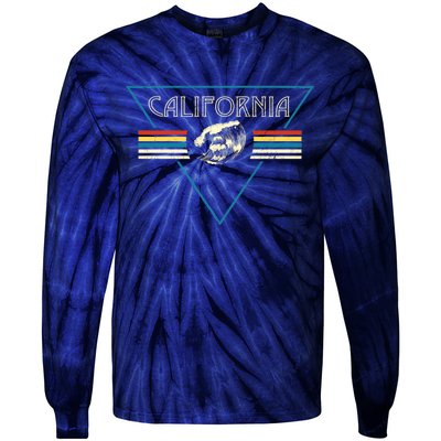 California Retro Vibe Tie-Dye Long Sleeve Shirt