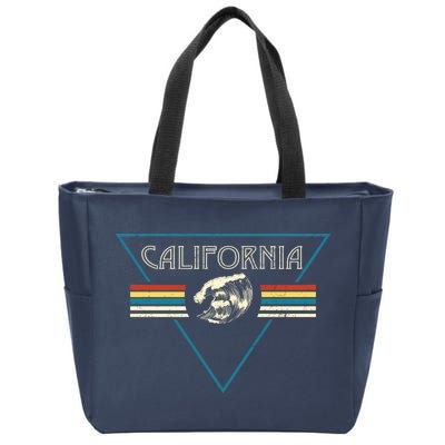 California Retro Vibe Zip Tote Bag