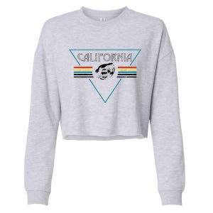 California Retro Vibe Cropped Pullover Crew