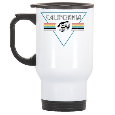 California Retro Vibe Stainless Steel Travel Mug