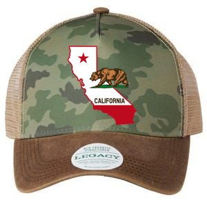 California State Bear Flag Legacy Tie Dye Trucker Hat