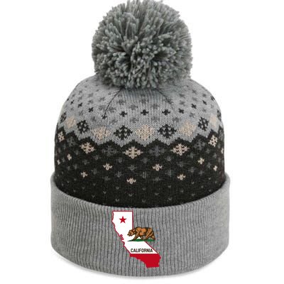 California State Bear Flag The Baniff Cuffed Pom Beanie