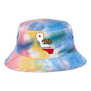 California State Bear Flag Tie Dye Newport Bucket Hat