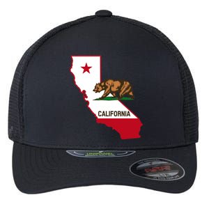 California State Bear Flag Flexfit Unipanel Trucker Cap