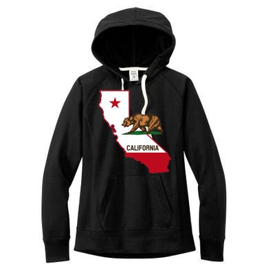 California State Bear Flag Women's Fleece Hoodie