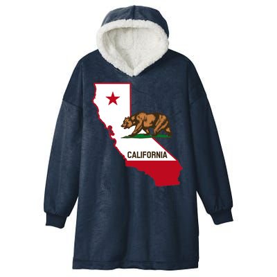 California State Bear Flag Hooded Wearable Blanket