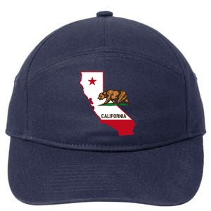 California State Bear Flag 7-Panel Snapback Hat