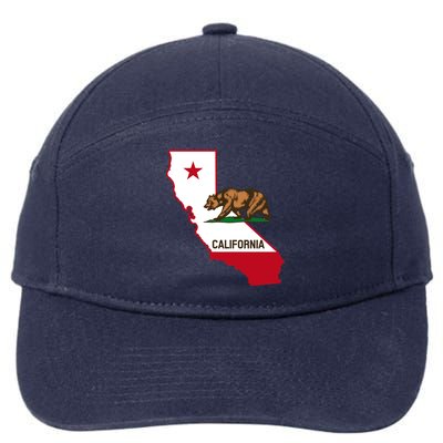 California State Bear Flag 7-Panel Snapback Hat