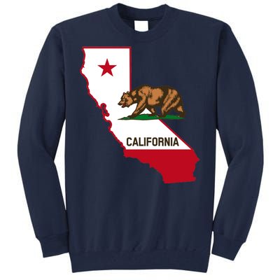 California State Bear Flag Tall Sweatshirt