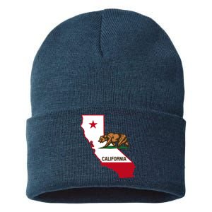 California State Bear Flag Sustainable Knit Beanie