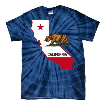 California State Bear Flag Tie-Dye T-Shirt