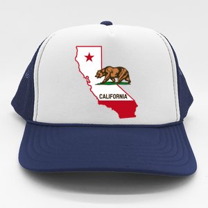 California State Bear Flag Trucker Hat