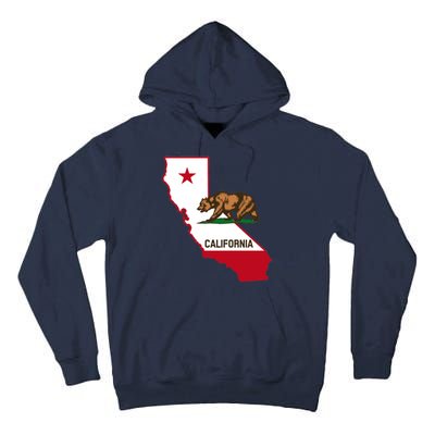 California State Bear Flag Tall Hoodie