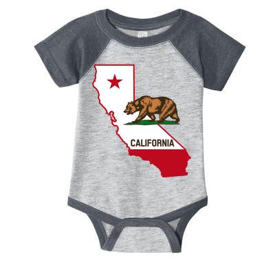 California State Bear Flag Infant Baby Jersey Bodysuit