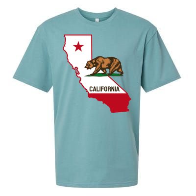 California State Bear Flag Sueded Cloud Jersey T-Shirt