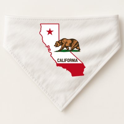 California State Bear Flag USA-Made Doggie Bandana