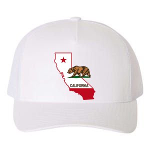 California State Bear Flag Yupoong Adult 5-Panel Trucker Hat