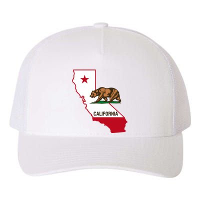 California State Bear Flag Yupoong Adult 5-Panel Trucker Hat