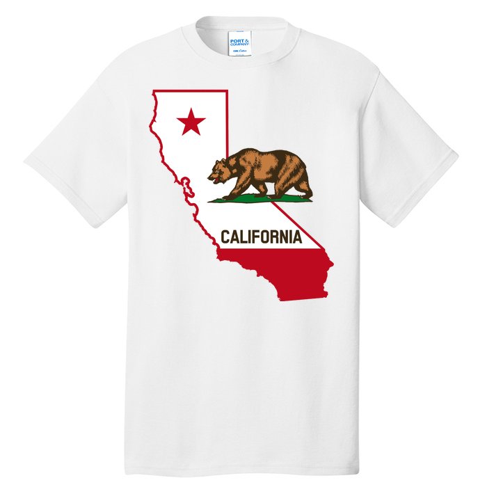 California State Bear Flag Tall T-Shirt