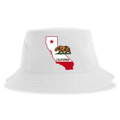 California State Bear Flag Sustainable Bucket Hat