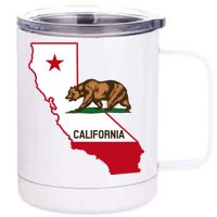 California State Bear Flag 12 oz Stainless Steel Tumbler Cup