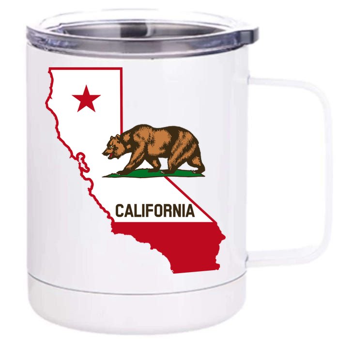 California State Bear Flag 12 oz Stainless Steel Tumbler Cup