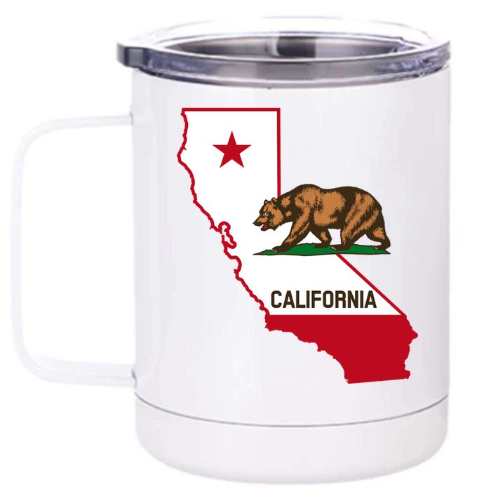 California State Bear Flag 12 oz Stainless Steel Tumbler Cup