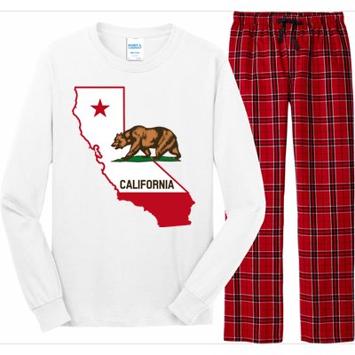 California State Bear Flag Long Sleeve Pajama Set