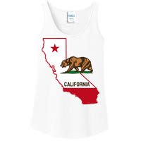 California State Bear Flag Ladies Essential Tank