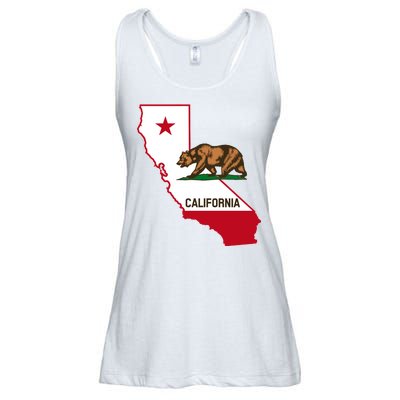 California State Bear Flag Ladies Essential Flowy Tank