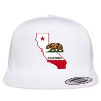 California State Bear Flag Flat Bill Trucker Hat