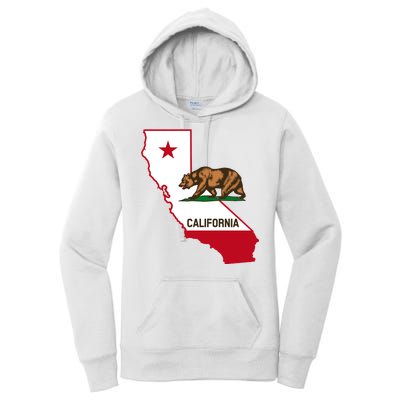 California State Bear Flag Women's Pullover Hoodie