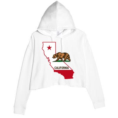 California State Bear Flag Crop Fleece Hoodie