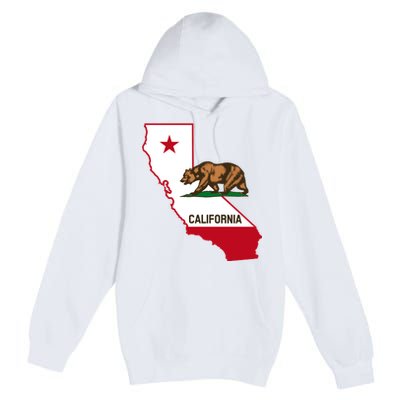 California State Bear Flag Premium Pullover Hoodie