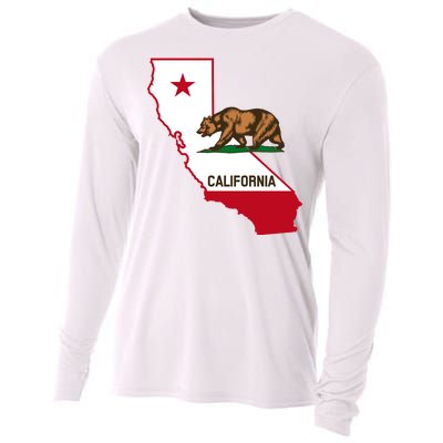 California State Bear Flag Cooling Performance Long Sleeve Crew