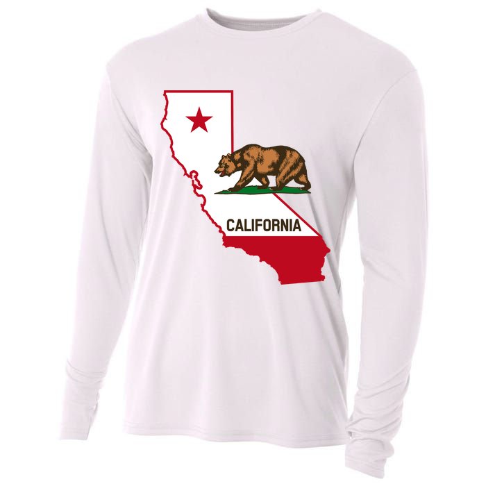 California State Bear Flag Cooling Performance Long Sleeve Crew