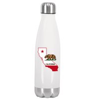 California State Bear Flag Stainless Steel Insulated Water Bottle