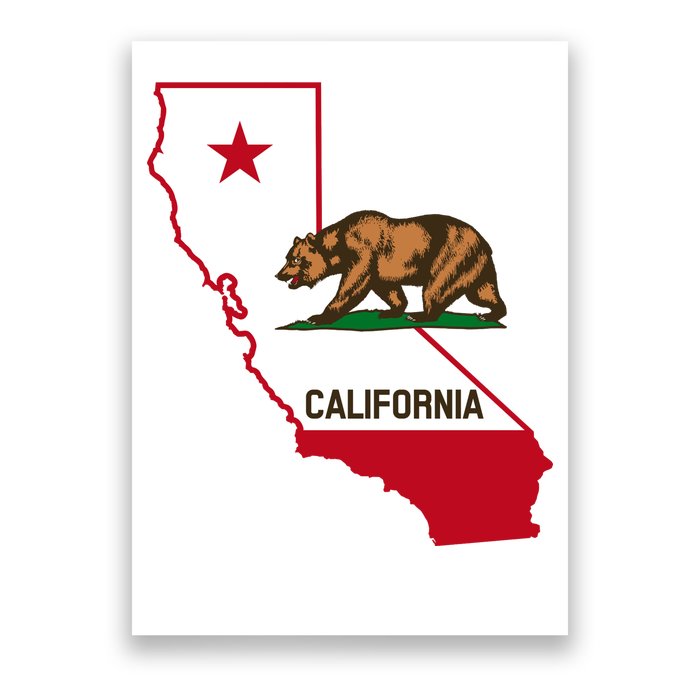 California State Bear Flag Poster