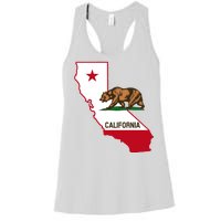 California State Bear Flag Women's Racerback Tank